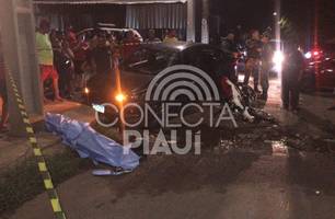Acidente entre carro e motociclista deixa homem morto na zona Sul de Teresina (Foto: Conecta Piauí)