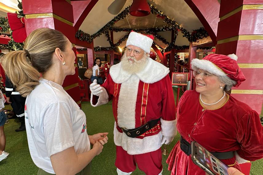 Crianças em tratamento de AME visitam Papai Noel em Teresina Crianças em tratamento de AME visitam Papai Noel em Teresina