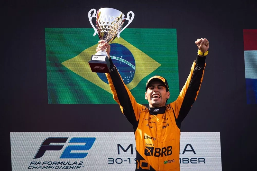 Gabriel Bortoleto é campeão da Fórmula 2 na temporada 2024