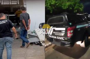 Homem é preso após decepar mão de suspeito de assediar sua esposa em Altos (Foto: Repórter 12/Conecta Piauí)