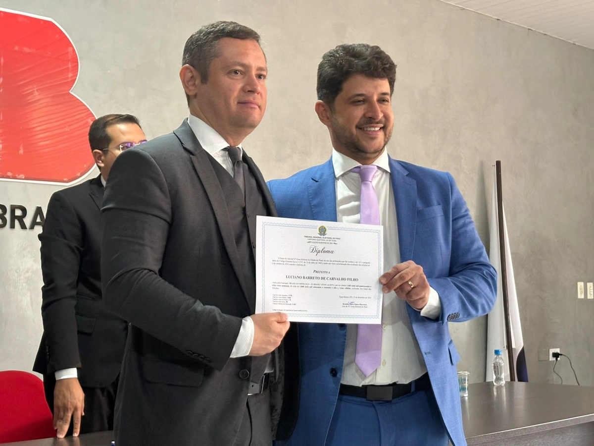 Luciano Filho no momento de sua diplomação
