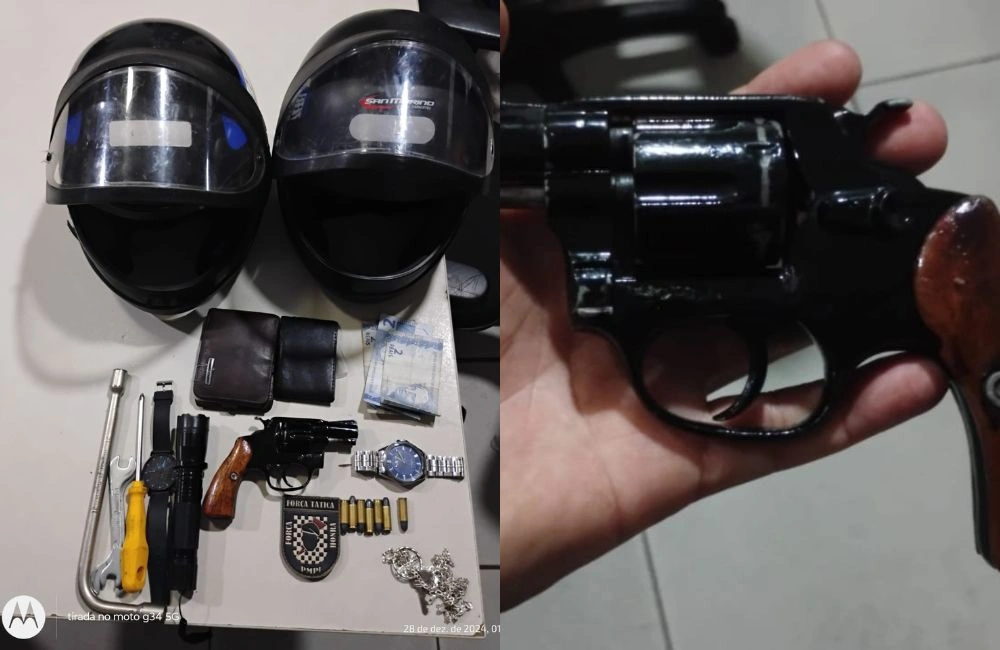 Polícia prende dupla que tentou assaltar PM na zona Sudeste de Teresina