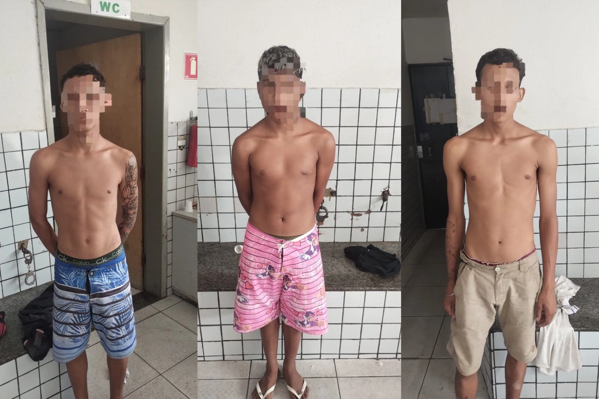 Suspeitos presos pela polícia