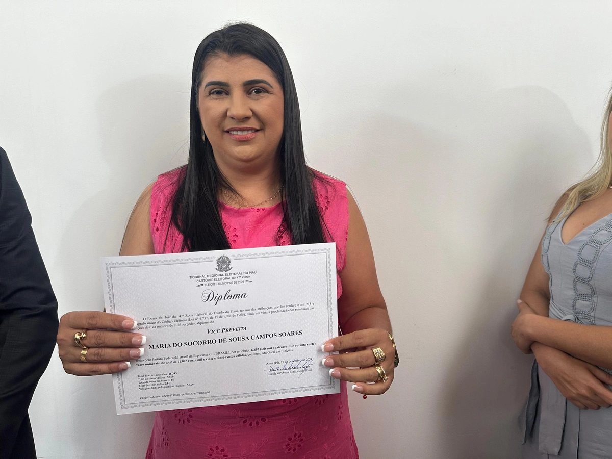 Vice-prefeita eleita de Alto Longá, Socorrinha do Flávio do Teté