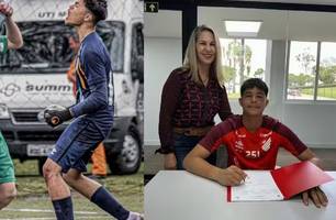Bruninho, filho de Eliza Samudio assina com Athletico-PR (Foto: Reprodução)