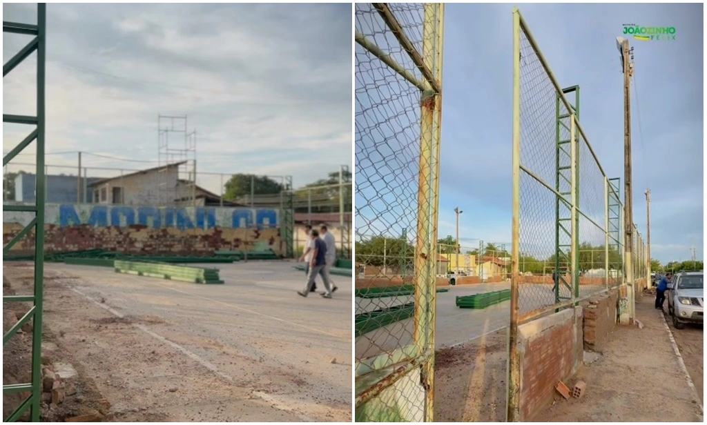 Construção do ginásio poliesportivo do Bairro de Flores