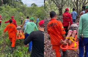 Idoso que estava desaparecido há dois dias é encontrado em mata do Piauí (Foto: Reprodução)
