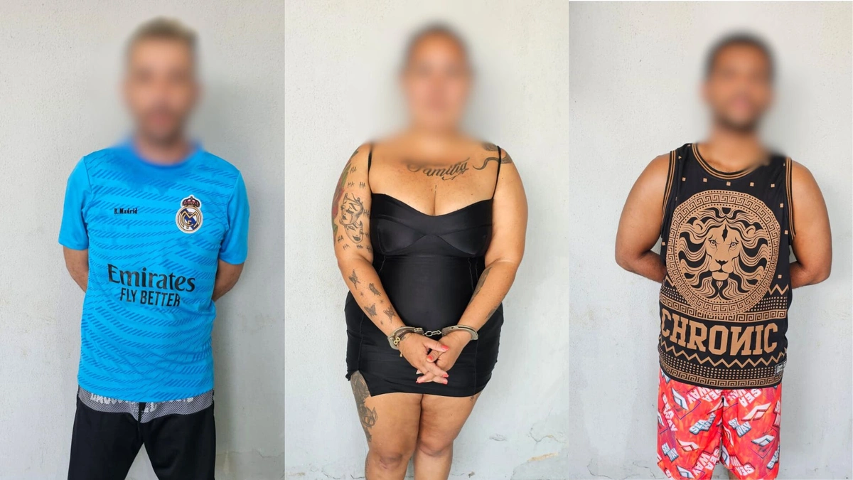 Polícia Militar prende três pessoas suspeitas de tráfico de drogas em Parnaíba