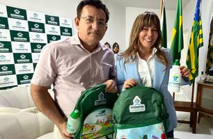 Prof° Valdemir Miranda e Ivanária Sampaio (Foto: Divulgação/Prefeitura de Esperantina)
