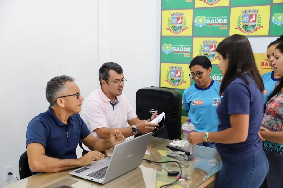 Treinamento promovido pela Secretaria Municipal de Saúde de Baixa Grande do Ribeiro