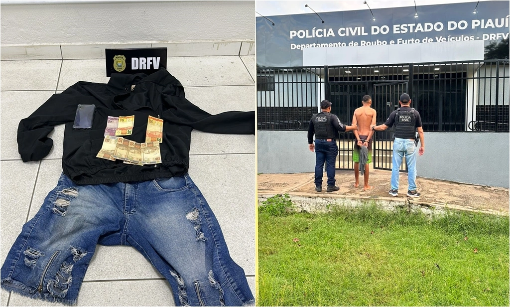 Acusado de roubar moto de motorista de aplicativo é preso em Teresina