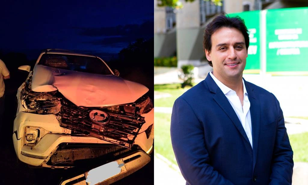 Deputado Flávio Júnior sofre acidente e cancela agendas em Santa Cruz e Valença
