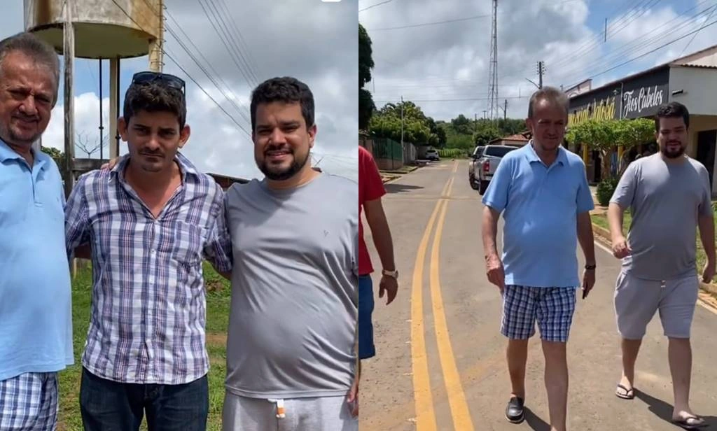 Dogim Félix durante visitas em Jatobá