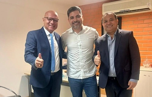 Encontro do deputado Evaldo com Tiago e Franzé Silva