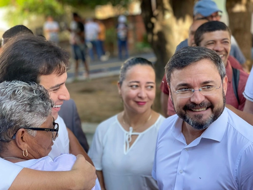 Fábio Novo em solenidade de entrega da obra