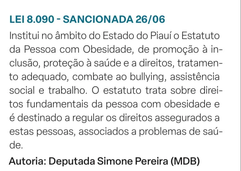 Lei de autoria da deputada Ana Paula