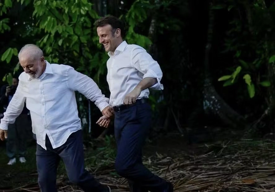 Lula e Emanuel Macron