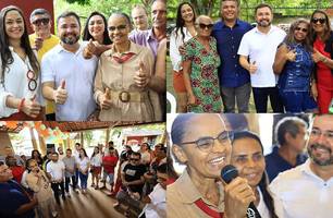 Marina Silva declara apoio a pré-candidatura de Fábio Novo a prefeito de Teresina (Foto: Reprodução/Redes Sociais)