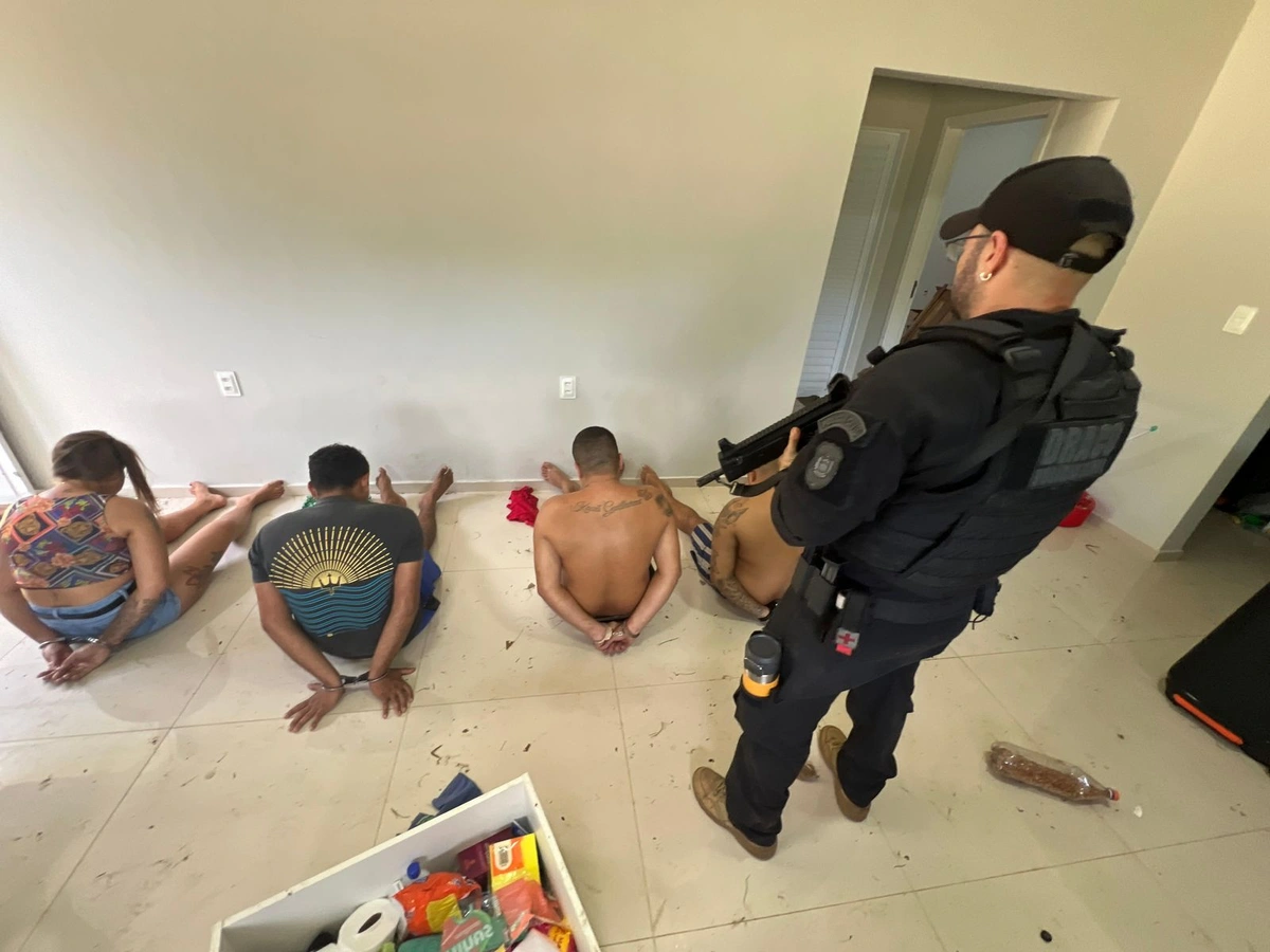 Presos durante a operação