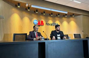 Advogado Jacinto Teles Coutinho e Eric Melo (Foto: Lourrany Meneses/Conecta Piauí)