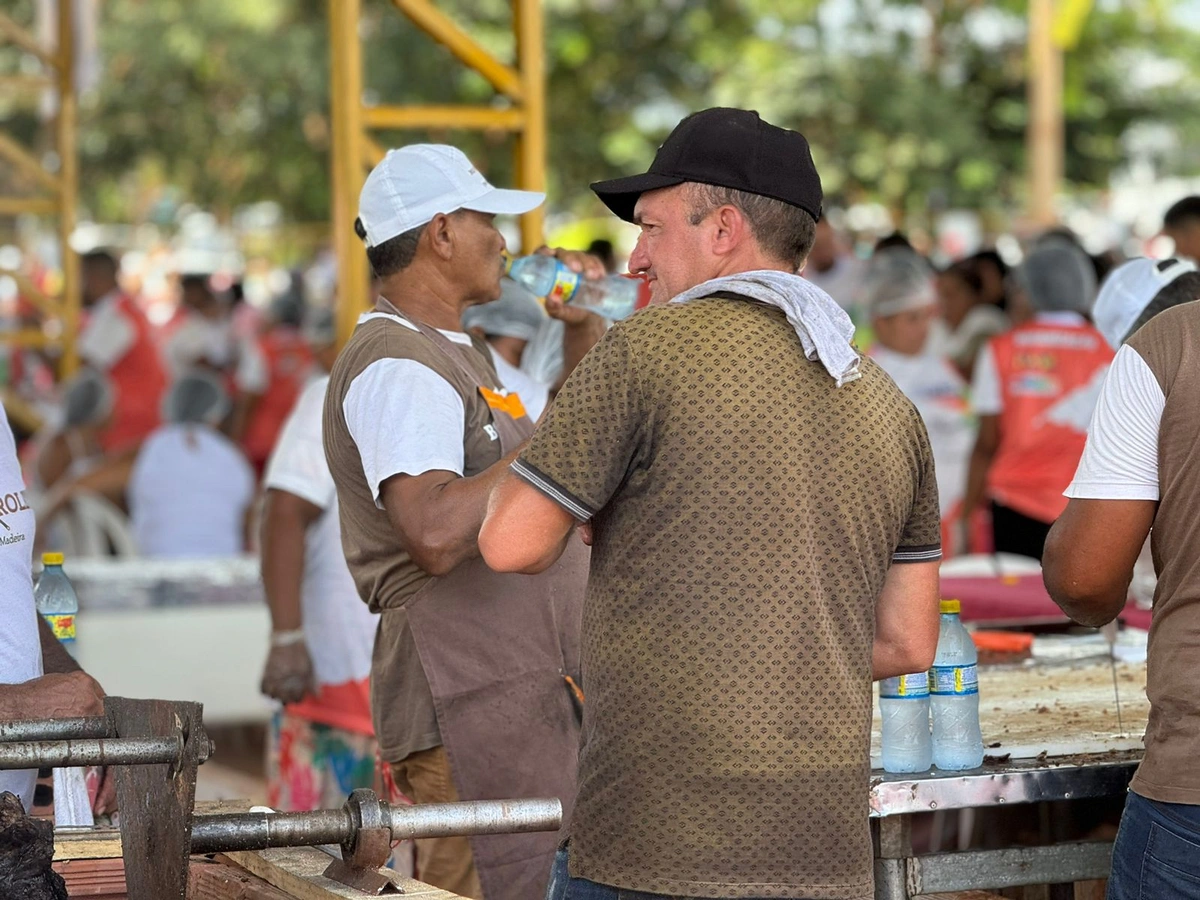 Churrasco na entrega da BR-226 em Timon