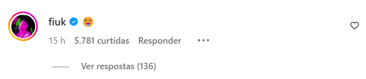 Comentário de Fiuk