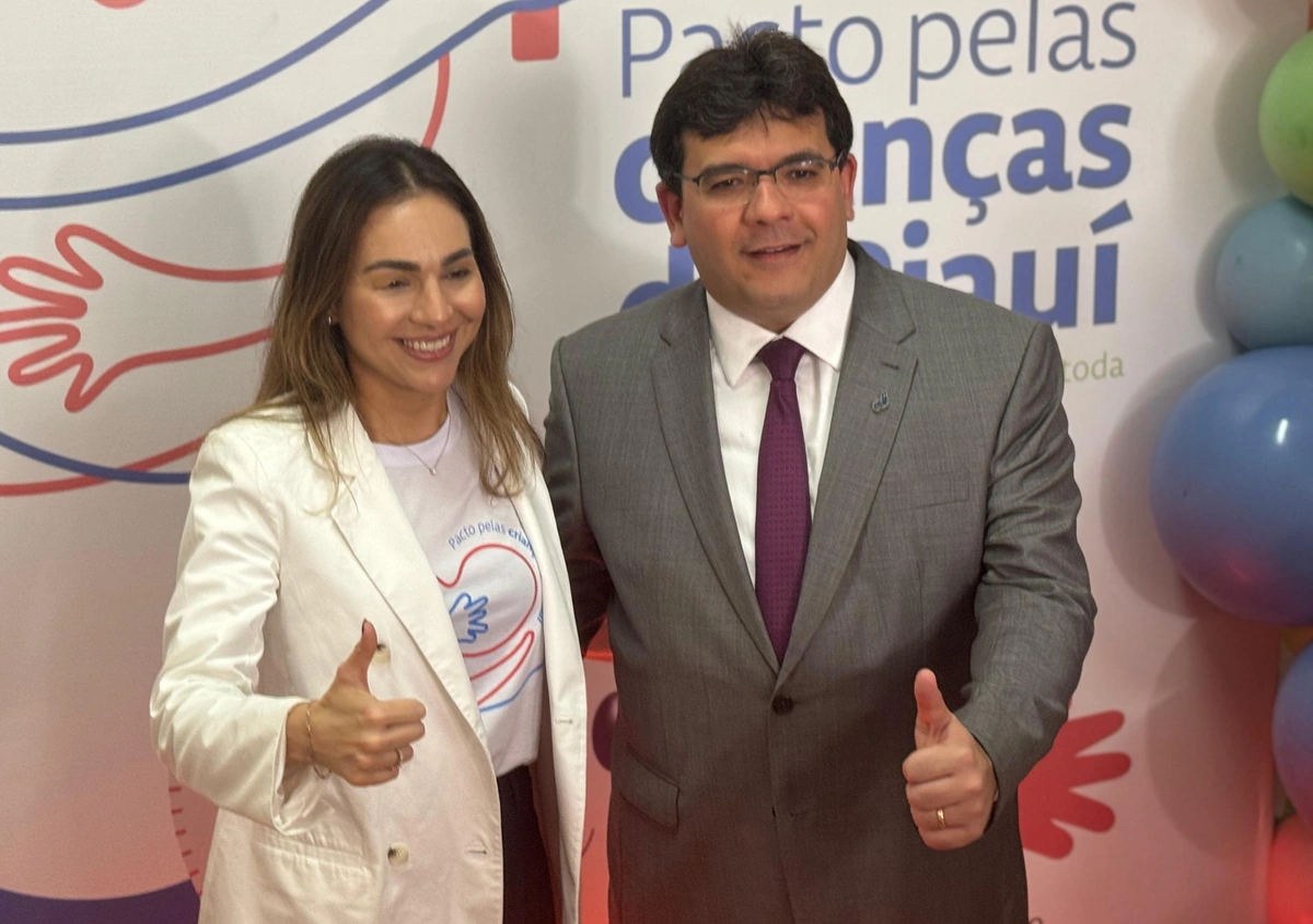 Governador Rafael Fonteles e primeira-dama Isabel Fonteles