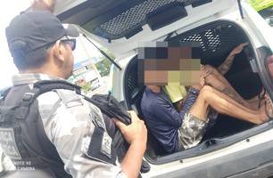 Irmãos de Timon são presos durante assalto a motorista de aplicativo em Teresina (Foto: Reprodução)