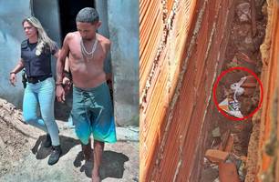 Jovem tenta fugir e se livrar de pacote com drogas mas é preso em cidade do Piauí (Foto: Reprodução)
