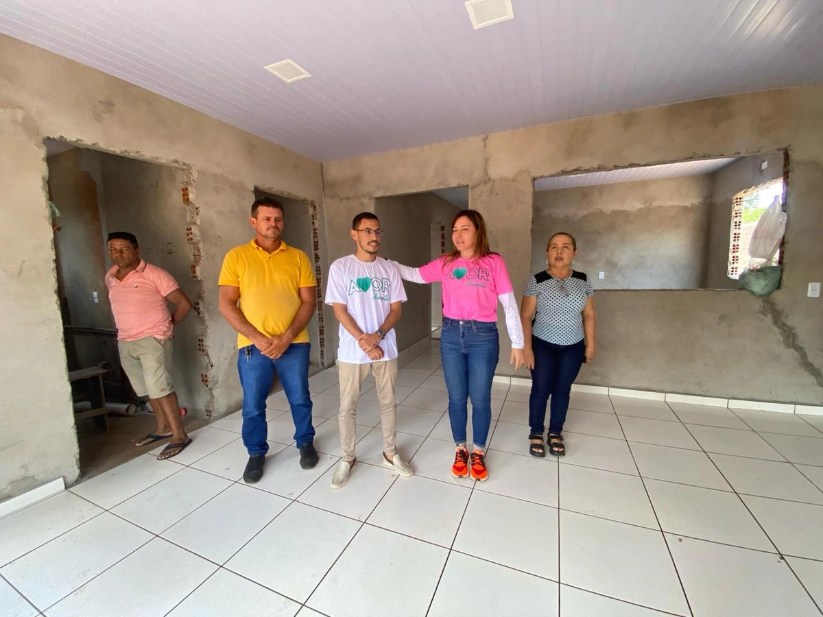 Obra do ponto de apoio da localidade Jacaré da Vermelha