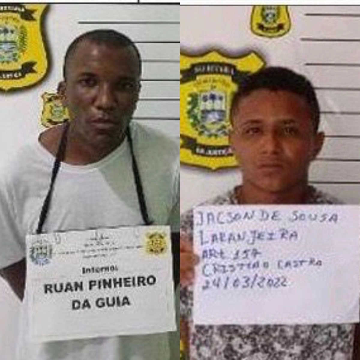 Os dois fugitivos que faltam ser recapturados