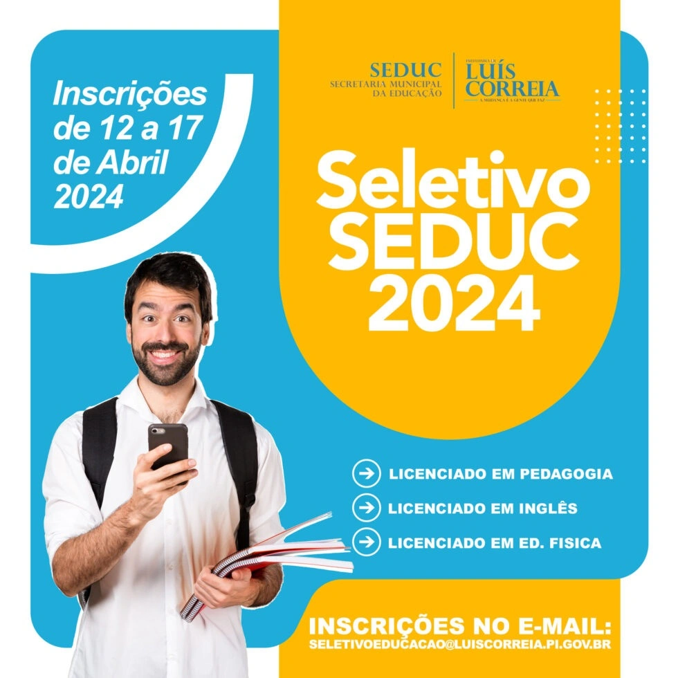 Prefeitura de Luís Correia realiza processo seletivo para professor substituto