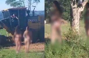 Prefeitura recusa abrir estrada para cabaré e dono oferece 'open bar' para limpar (Foto: Reprodução)