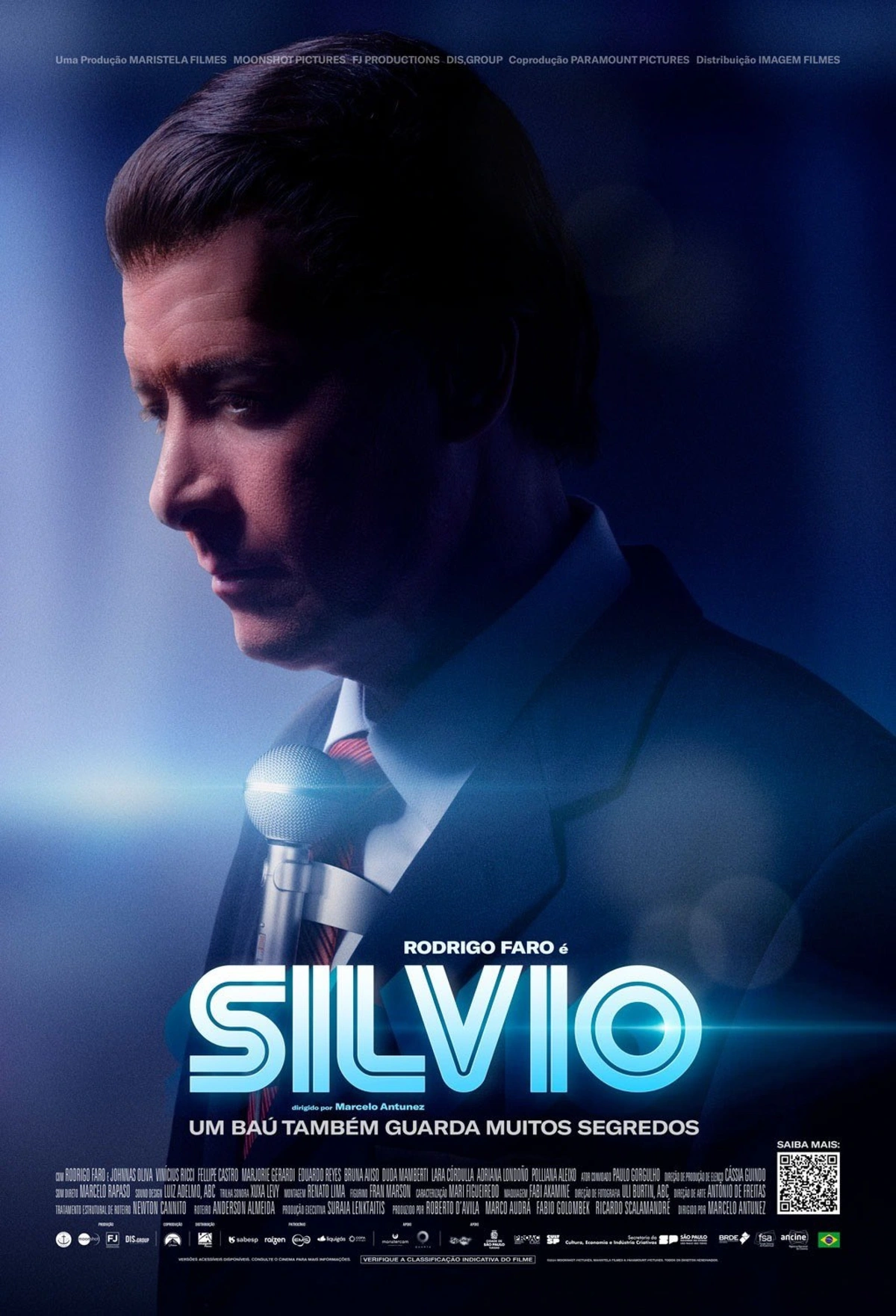Rodrigo Faro surge como Silvio Santos em teaser e pôster de filme