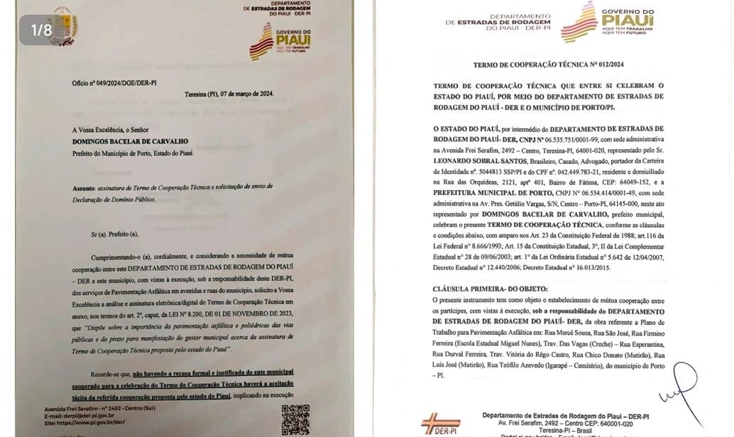 Termo de conduta - governo do estado