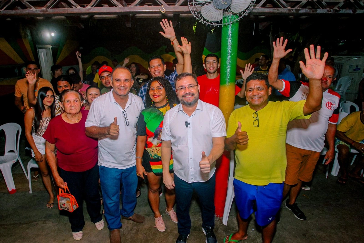 ábio Novo em reuniões na zona sul de Teresina