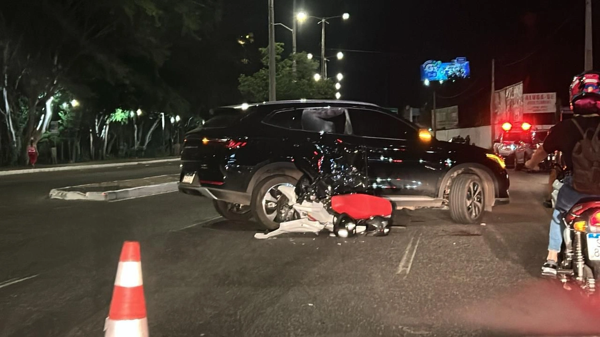 Acidente na avenida Raul Lopes, zona Leste de Teresina
