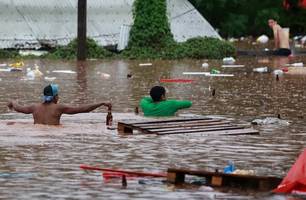 Chuvas atingem estado do Rio Grande do Sul (Foto: Diego Varas/Reuters)
