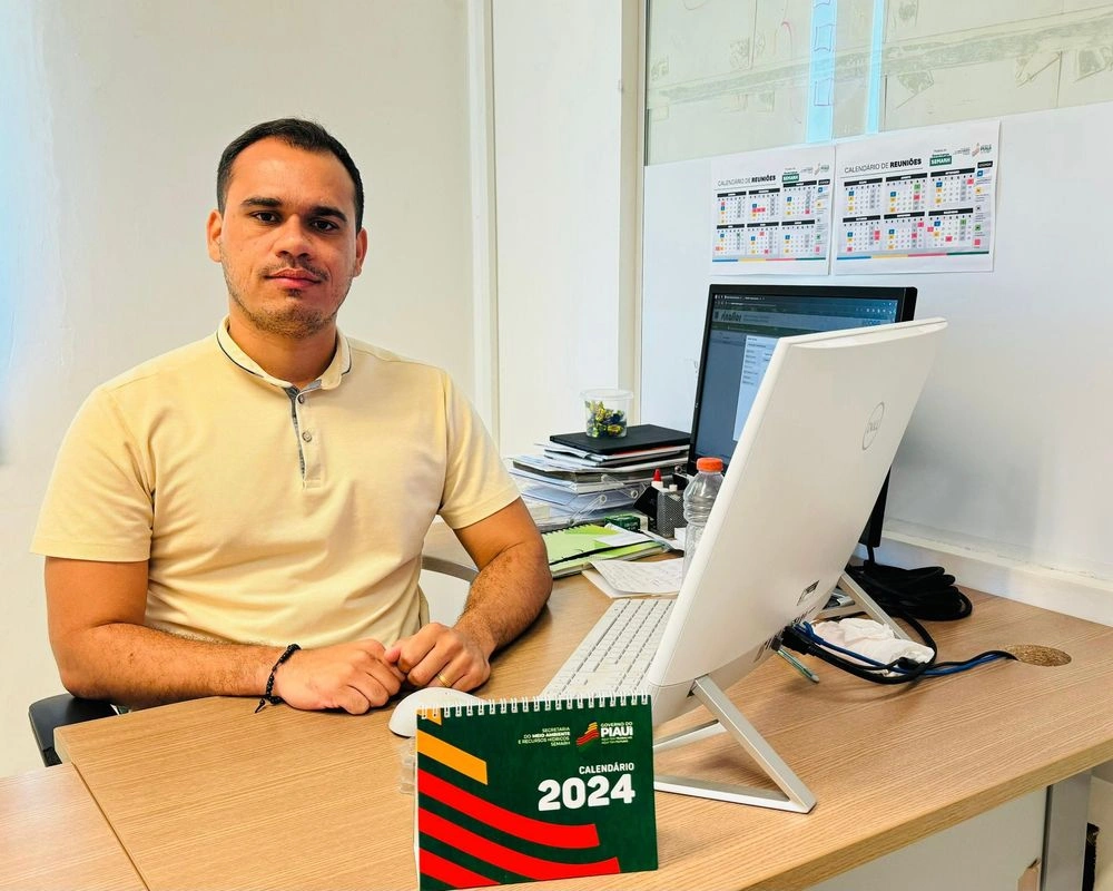 Diretor do Centro de Geotecnologias Ambientais e Gestão Florestal da Semarh, Felipe Gomes
