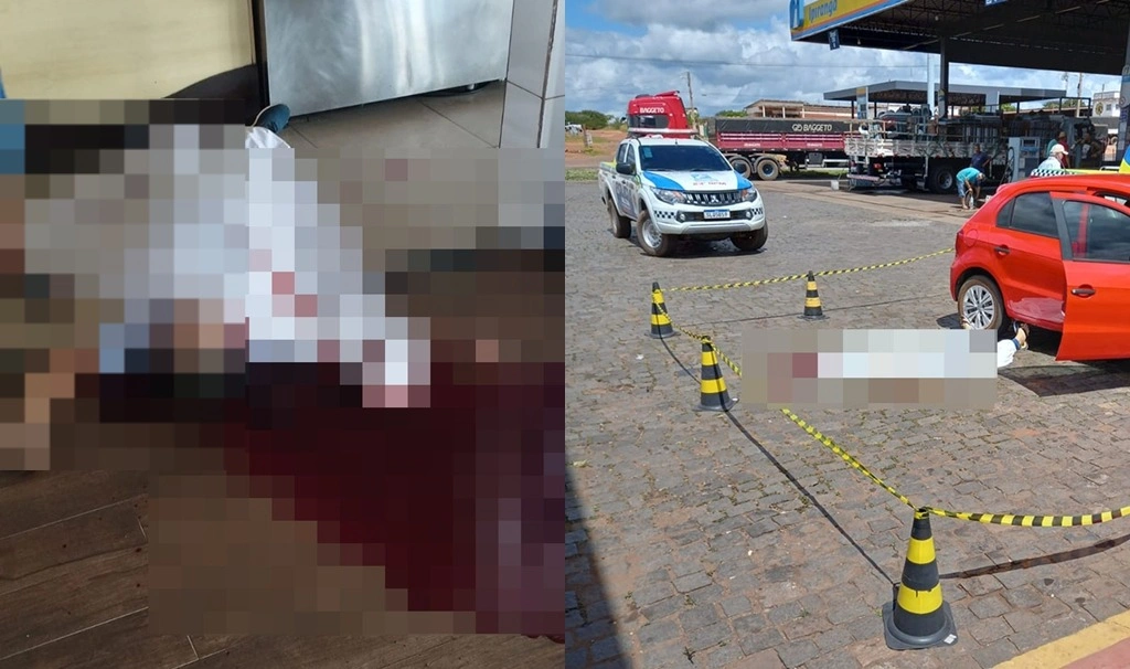 Dois homens são assassinados com vários tiros em posto de combustíveis no Piauí