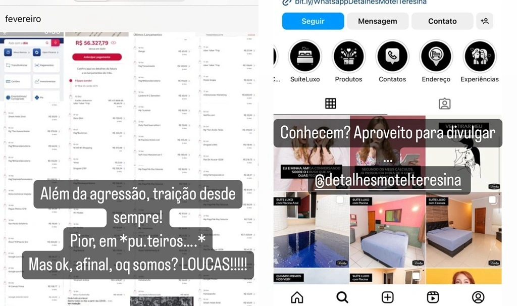 Ex-esposa de empresário italiano expõe supostas agressões durante o relacionamento