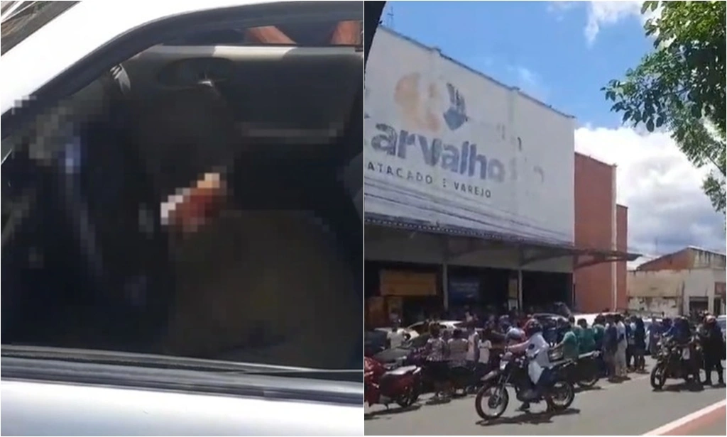 Homem foi morto a tiros em frente a supermercado em Timon