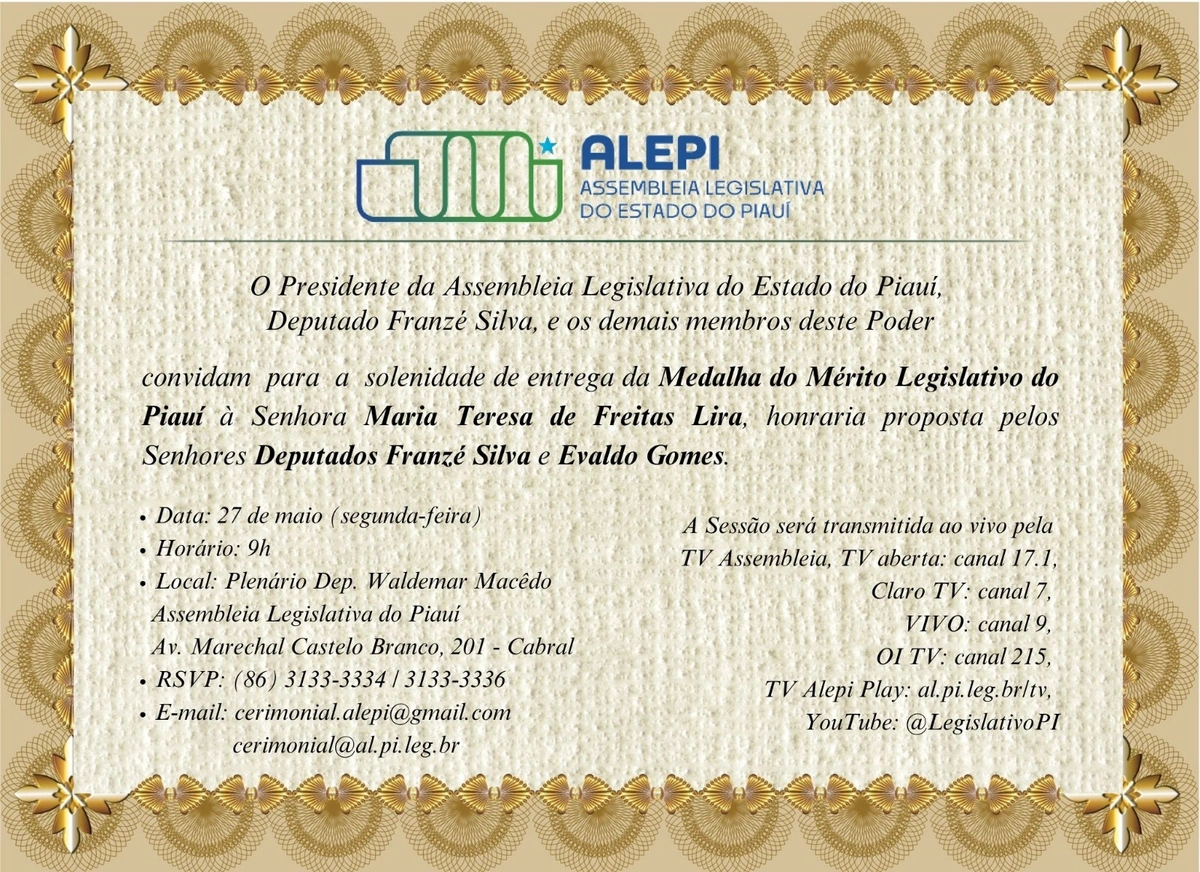 Homenagem à Teresa Lira