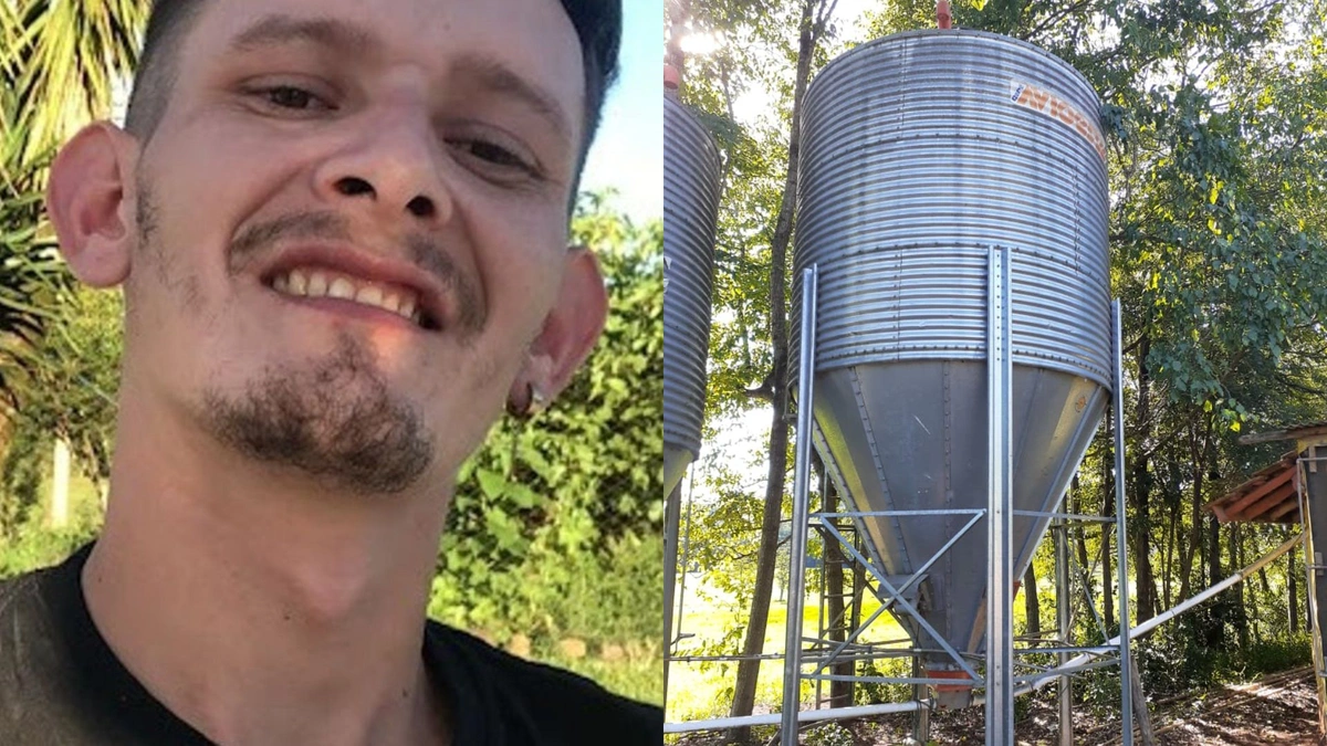 Jovem morre após cair de cabeça em silo de ração