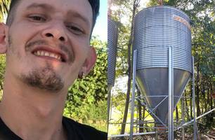 Jovem morre após cair de cabeça em silo de ração (Foto: Reprodução)
