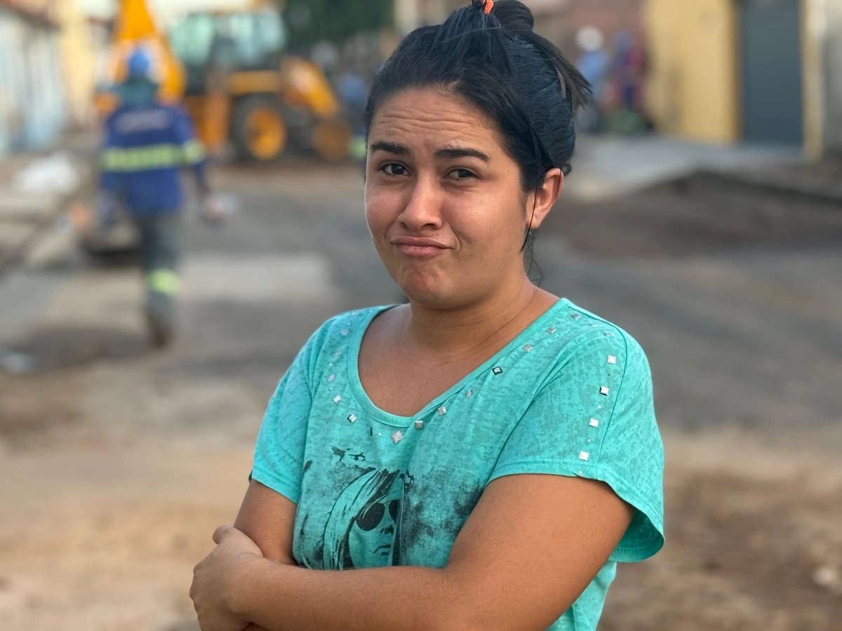 Laiane Cristaiely, moradora da região