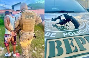 Polícia prende homem por porte ilegal de arma de fogo na zona Leste de Teresina (Foto: Reprodução)
