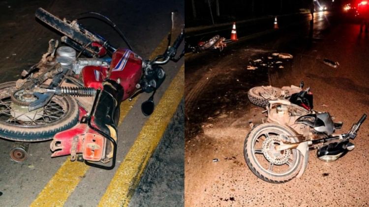 Colisão entre duas motos deixa três feridos na BR-343 em Altos