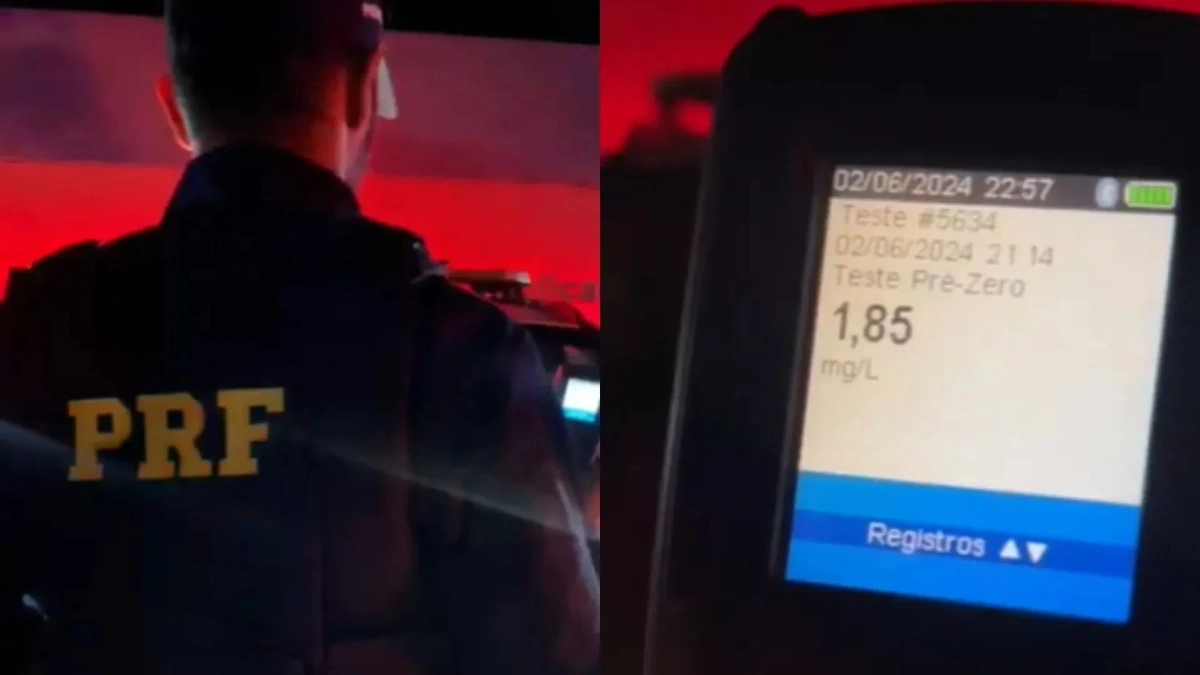 Motociclista bate recorde de embriaguez ao volante no Piauí e é preso em Picos