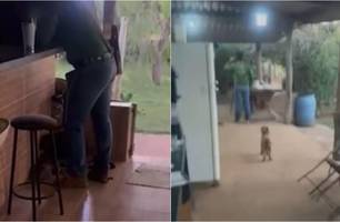 Parentes brigam e trocam tiros dentro de casa (Foto: Reprodução)